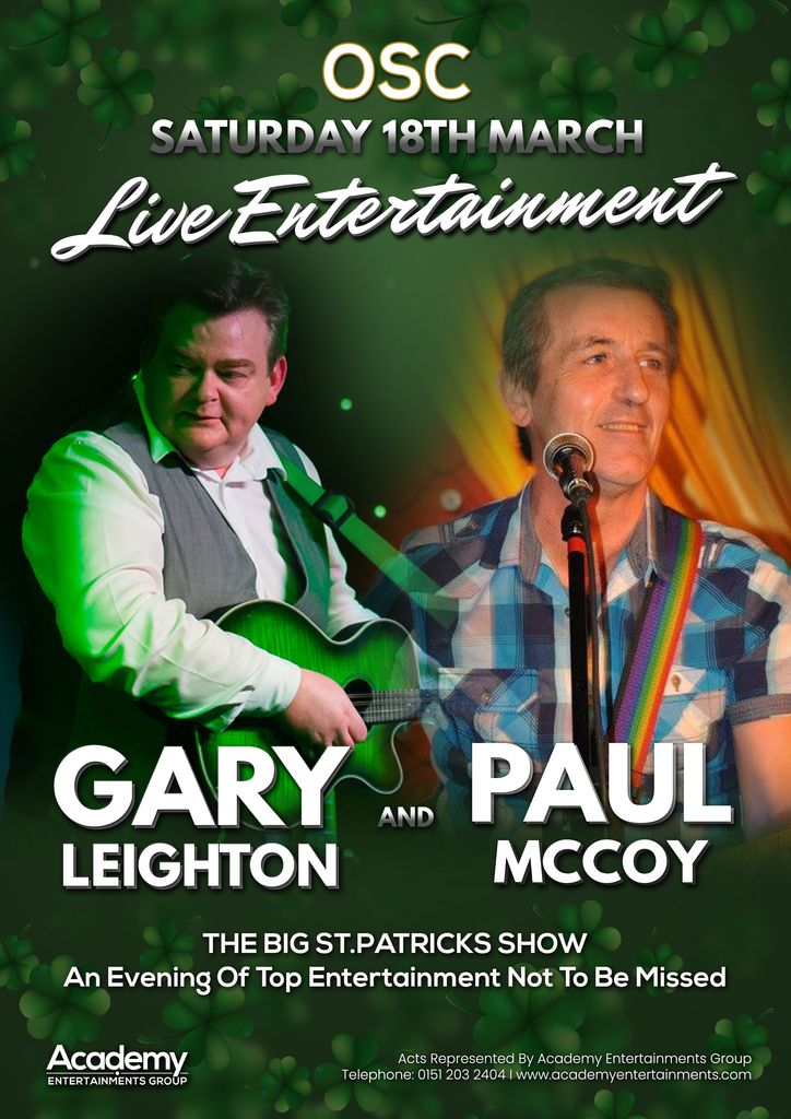 Gary Leighton & Paul McCoy, OSC Club, Liverpool, March 18 to March 19