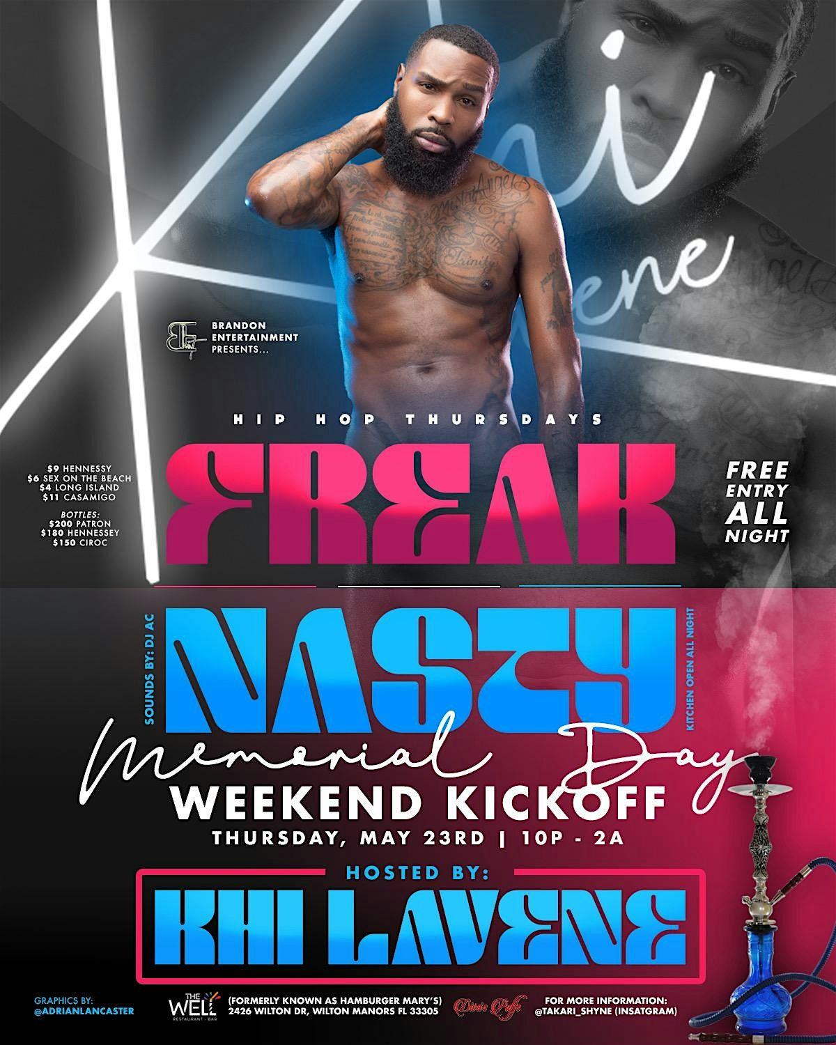 FREAK NASTY-MEMORIAL DAY WEEKEND KICK OFF PARTY WITH KHI LAVENE, The Well - Wilton Manors, 23