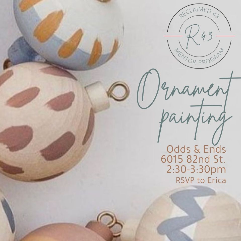Ornament painting event odds ends lubbock december 9 2023
