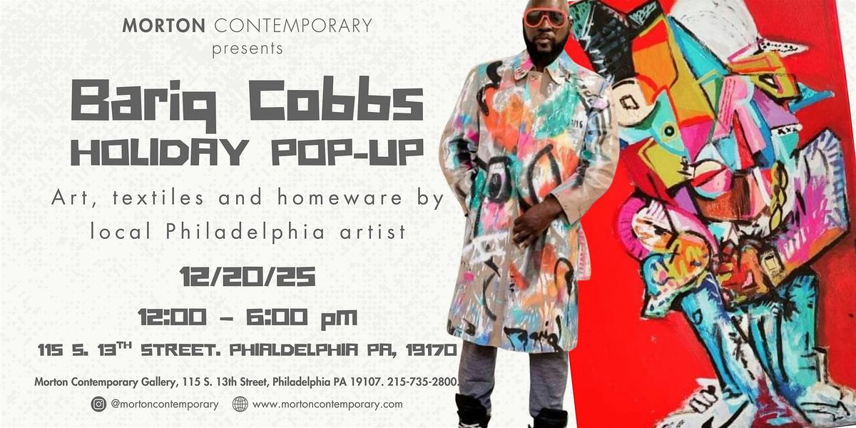 Bariq Cobbs Art and Merch Holiday Pop-Up, 20 December | Event in Philadelphia | AllEvents