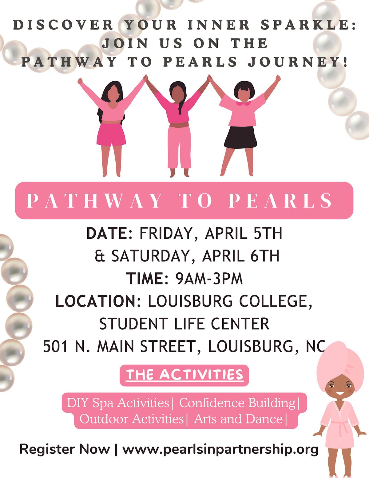 Pathway to Pearls - Girls Empowerment Program, Louisburg College, 5 ...