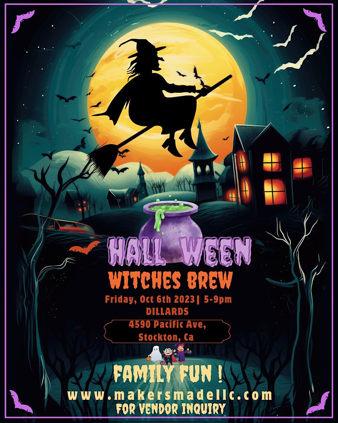 Halloween Witches Brew PopUp Shop, 4590 Pacific Avenue, Stockton, CA