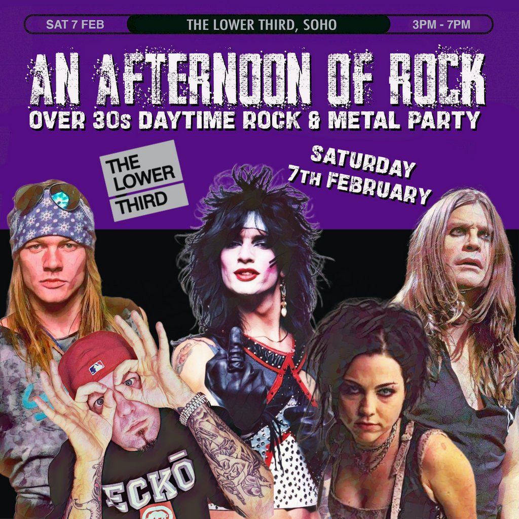 An Afternoon of Rock III: LONDON (Over 30s Rock/Metal) 3pm-7pm, 7 February | Event in London | AllEvents