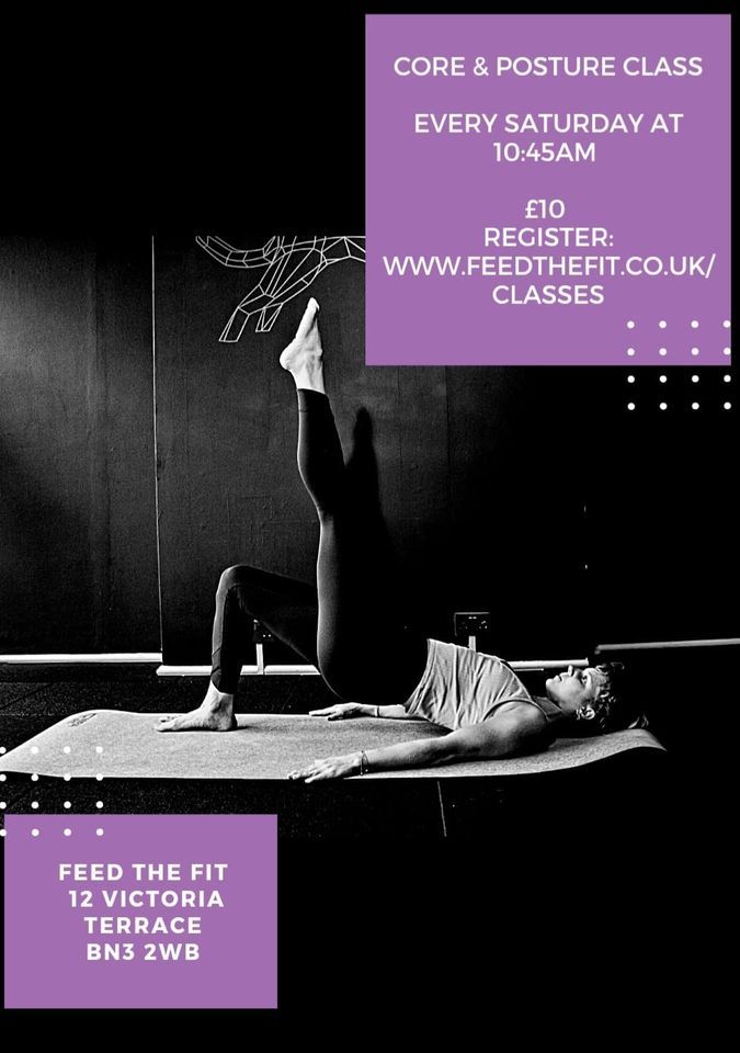 Core & Posture Class, Feed The Fit, Brighton And Hove, November 12 2022