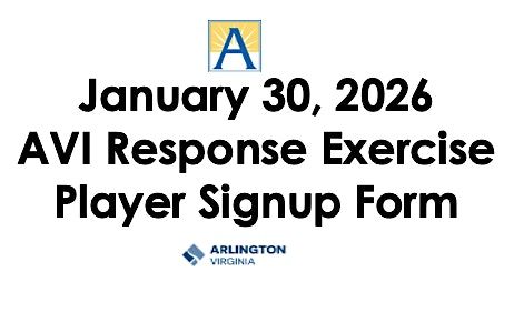 ACG and APS Response Exercise - Player Signup, 30 January | Event in Arlington | AllEvents