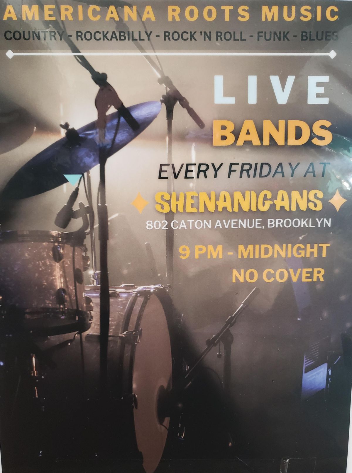 FREE LIVE MUSIC!, Shenanigan's Pub, Brooklyn, November 17 to November