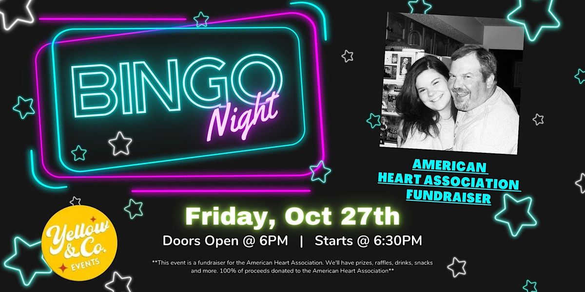 Glow Bingo Fundraiser, Yellow & Co. Events, Mahomet, 27 October 2023