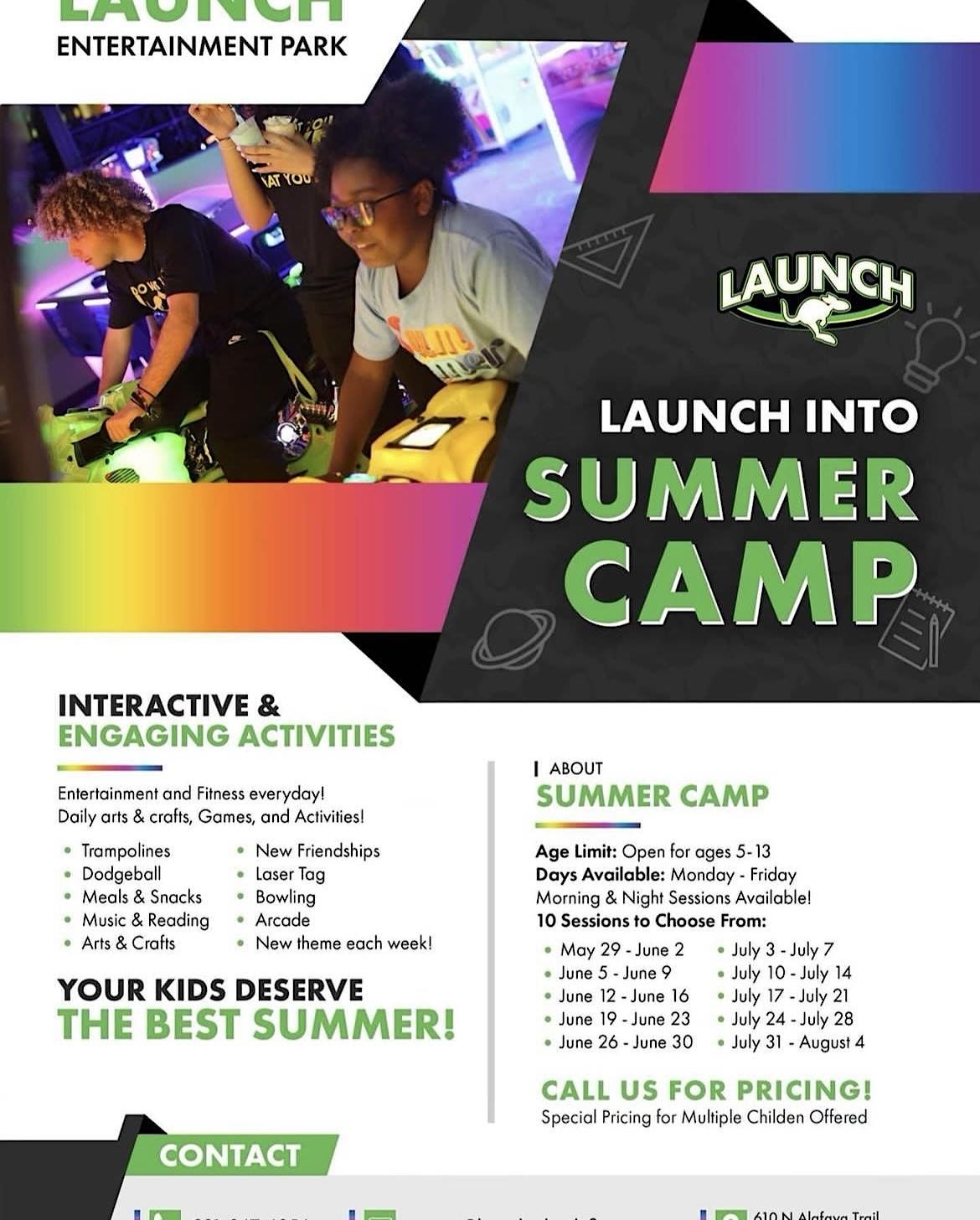 Summer Camp and Launch Orlando, 610 N Alafaya Trail, Orlando, 30 June