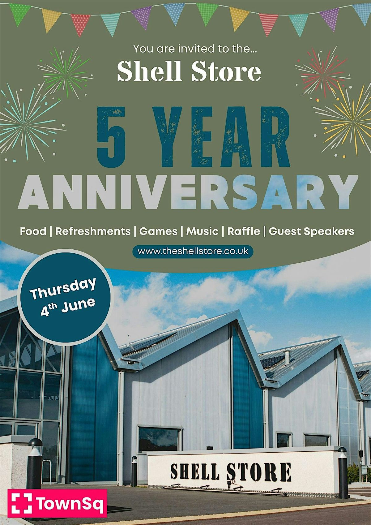 The Shell Stores 5th Anniversary Celebration, Shell Store - Coworking ...