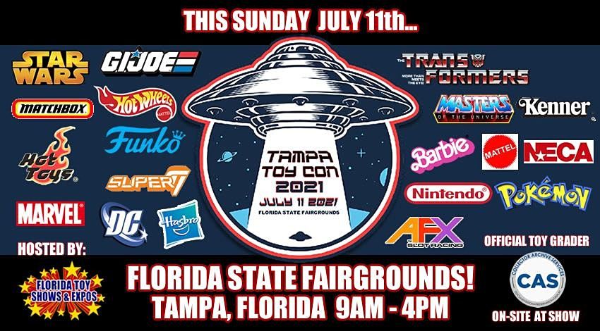 Tampa Toy Con 2021 Florida State Fairgrounds Tampa July 11 2021 Allevents In Tampa Expo Fair Grounds June 2022