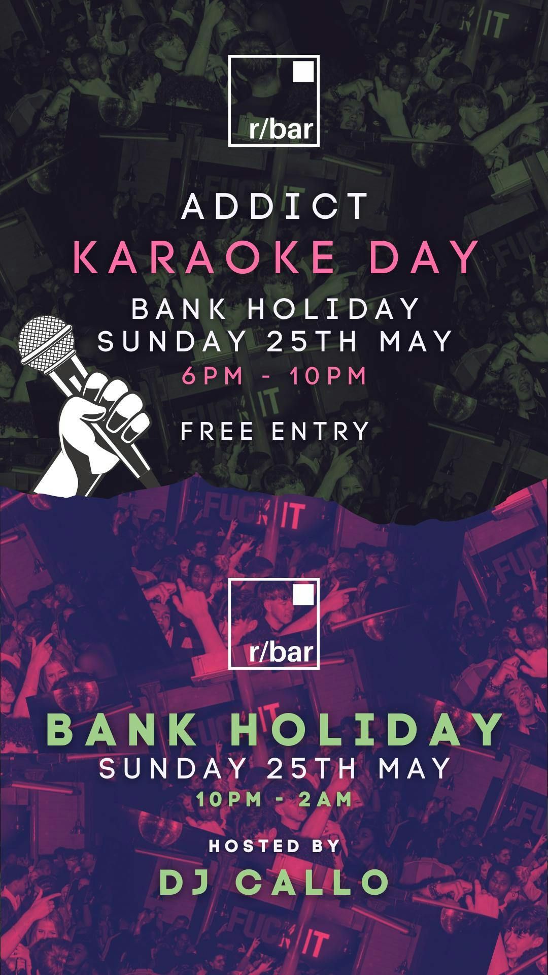 Rbar Karaoke Day 6pm - 10pm Bank Holiday Sunday 25th May ( Normal Rbar From 10pm), 25 May | Event in Leicester