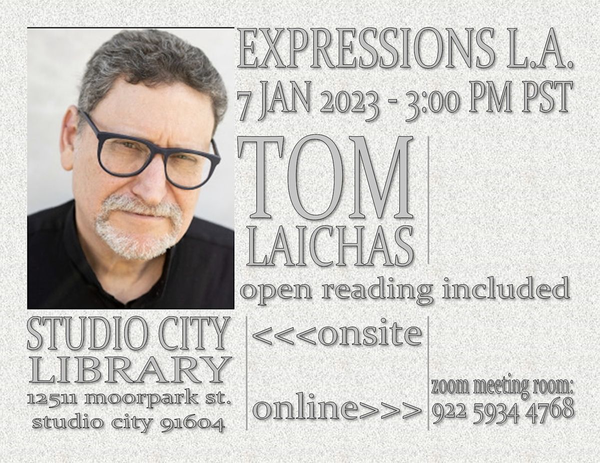 Tom Laichas features at the Studio City Library, Studio City Branch