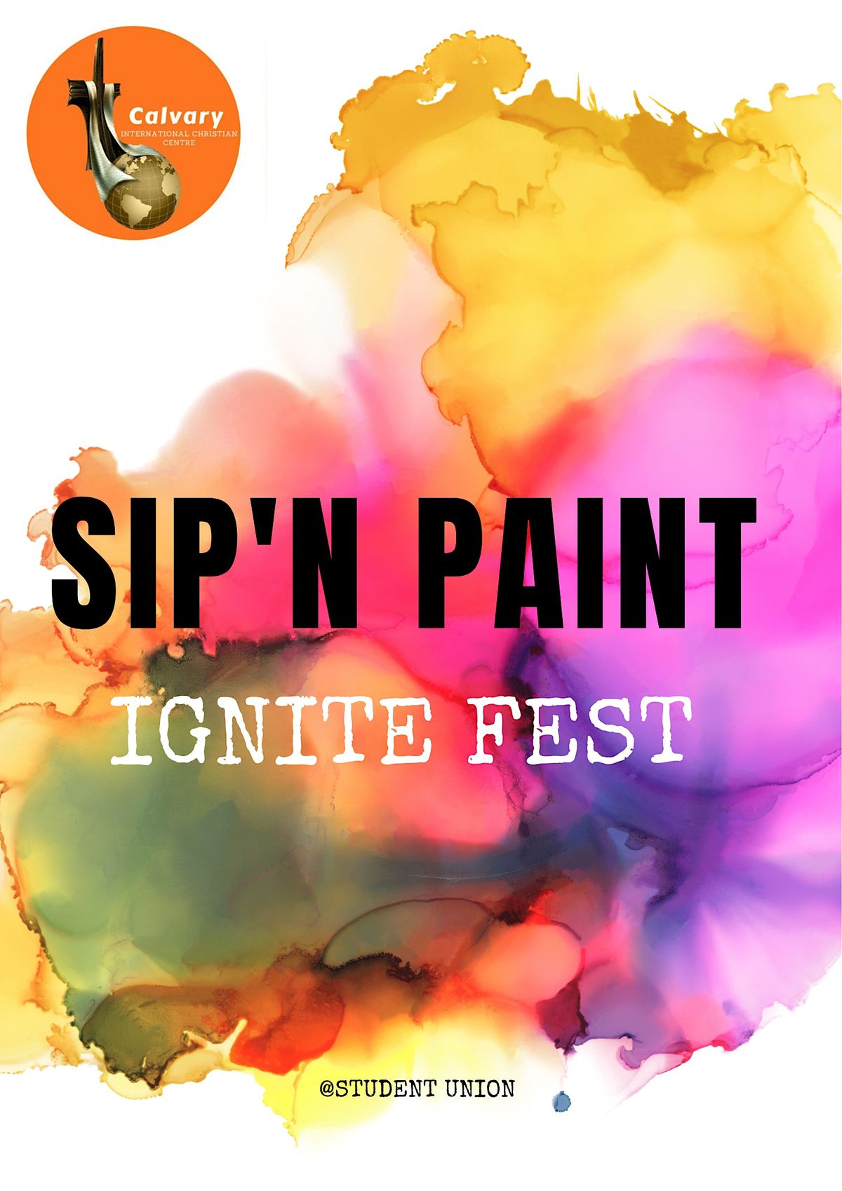 IGNITE SIP N PAINT, University of Hull student Union BR1, Kingston upon