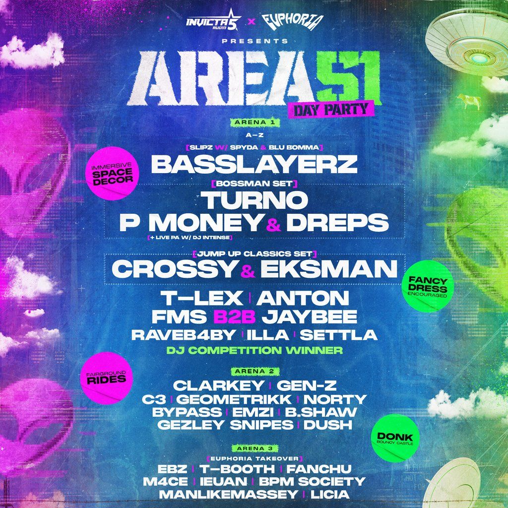 Invicta Audio x Euphoria: Area 51 (Day Party), 17 May | Event in Leeds | AllEvents
