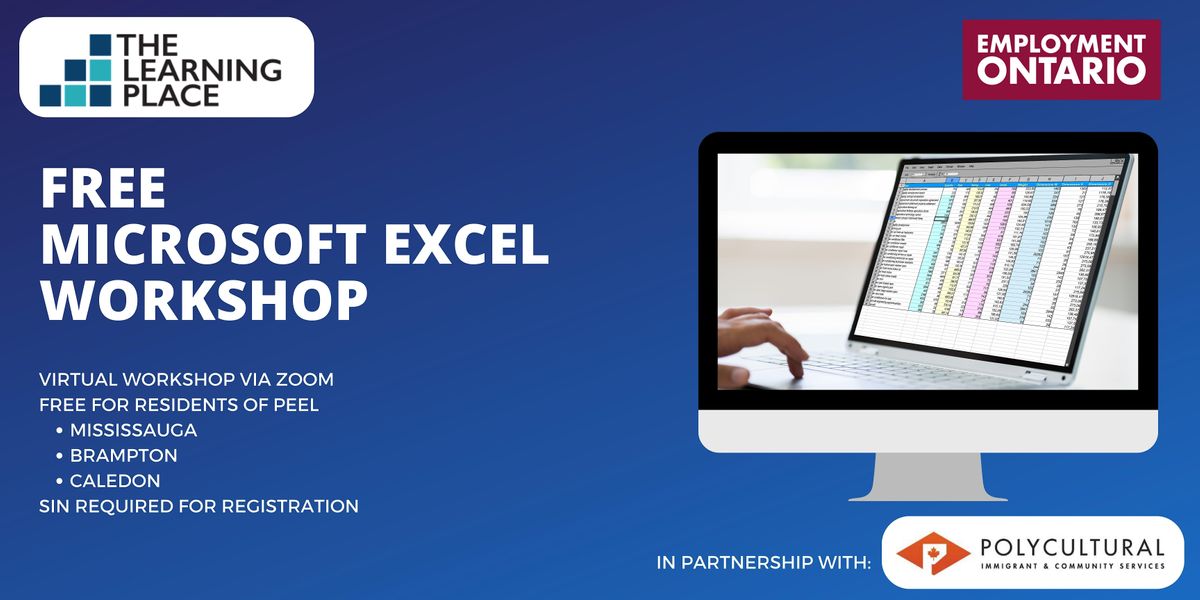 Free microsoft excel workshop october 23 to november 2 online event