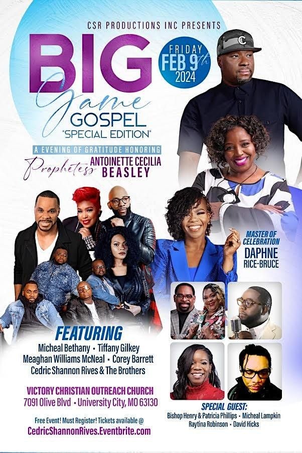 The Big Game Gospel Fest 2025, Victory Christian Outreach Church, St