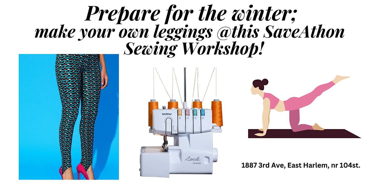 Make your own leggings with Freehand drafting skills & a Serger