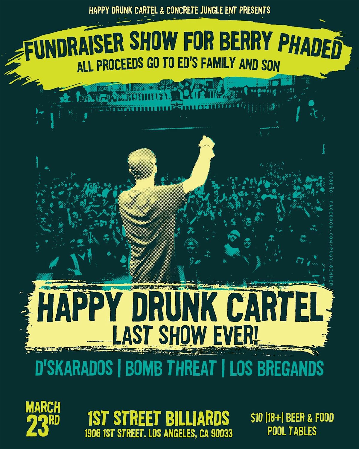 Fundraiser Show for Berry Phaded, 1st Street Pool & Billiard, Los