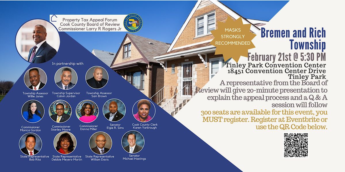 Property Tax Appeal Forum Hosted by Commissioner Larry Rogers Jr ...