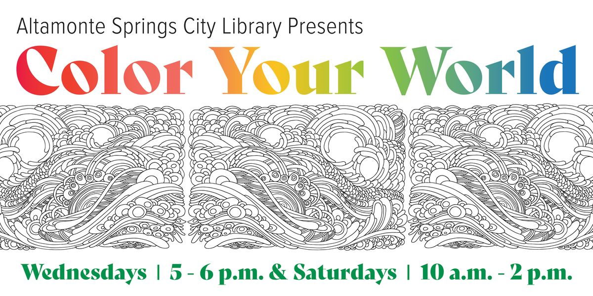 Color Your World, Altamonte Springs Library, 6 December 2023 AllEvents