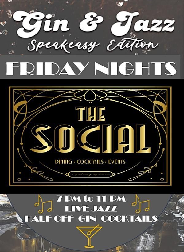 Gin & Jazz Weekly Friday Night Live Jazz, The Social, Elkhart Lake