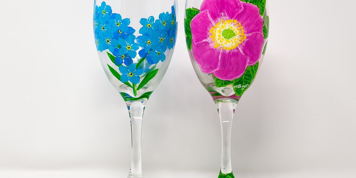 Paint a Custom Wine Glass Paint and Sip by Classpop!™, Traveling Host