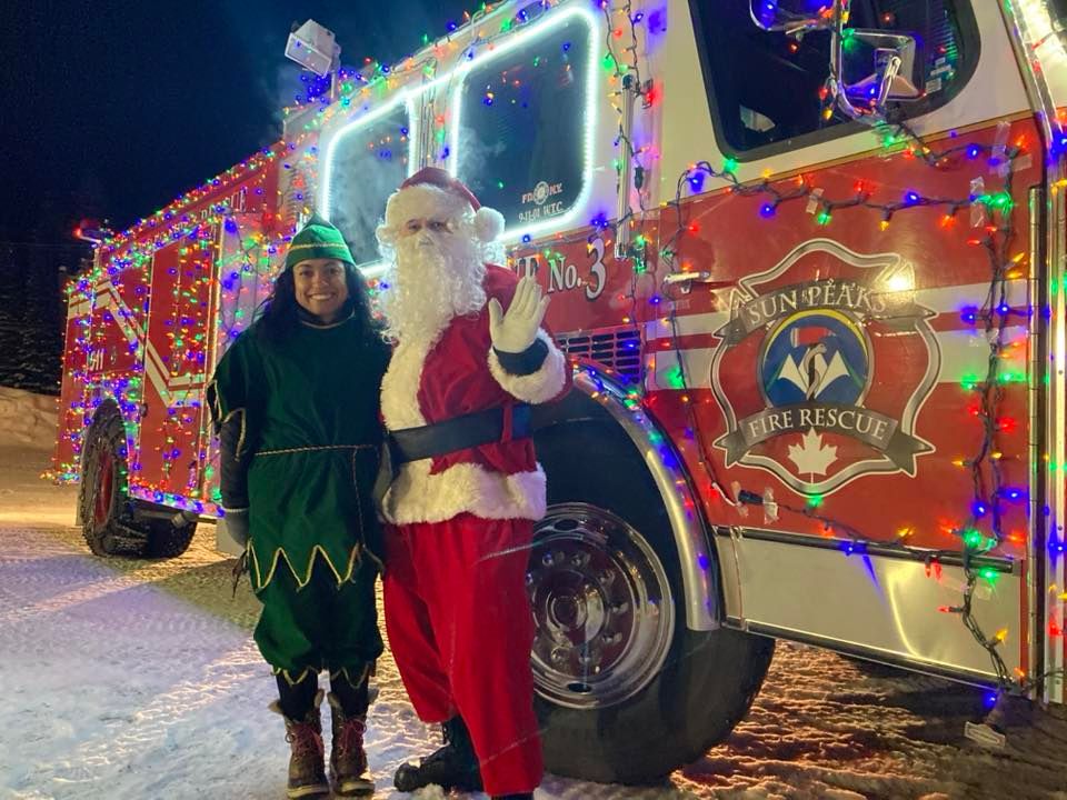 Christmas Eve Fire Department Parade with Santa and a Special Guest
