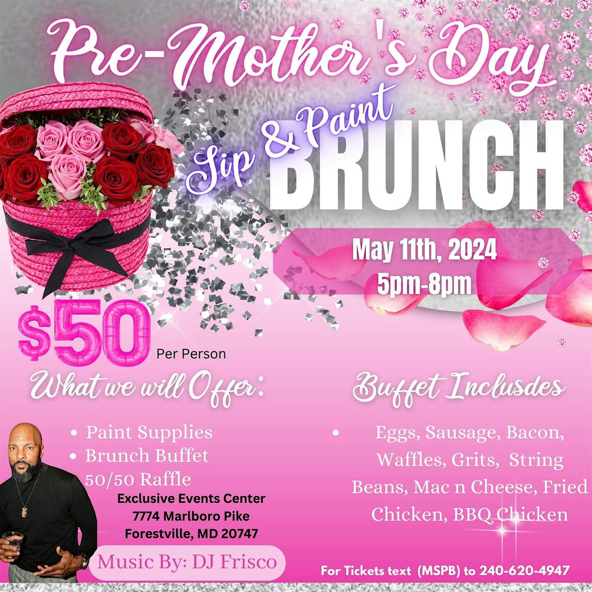 2nd Annual PreMothers Day Sip & Paint, 7772 Marlboro Pike, Forestville