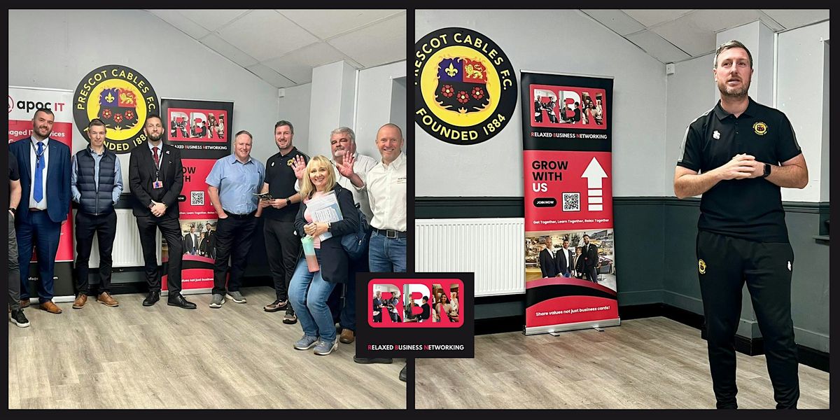 Relaxed Business Networking  In Person -  At Prescot Cables Football Ground | Event in Prescot | AllEvents