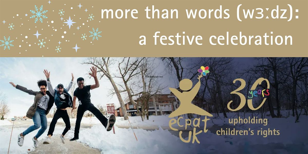 More Than Words (wɜːdz): a festive evening of art and reflection, 3 December | Event in London | AllEvents