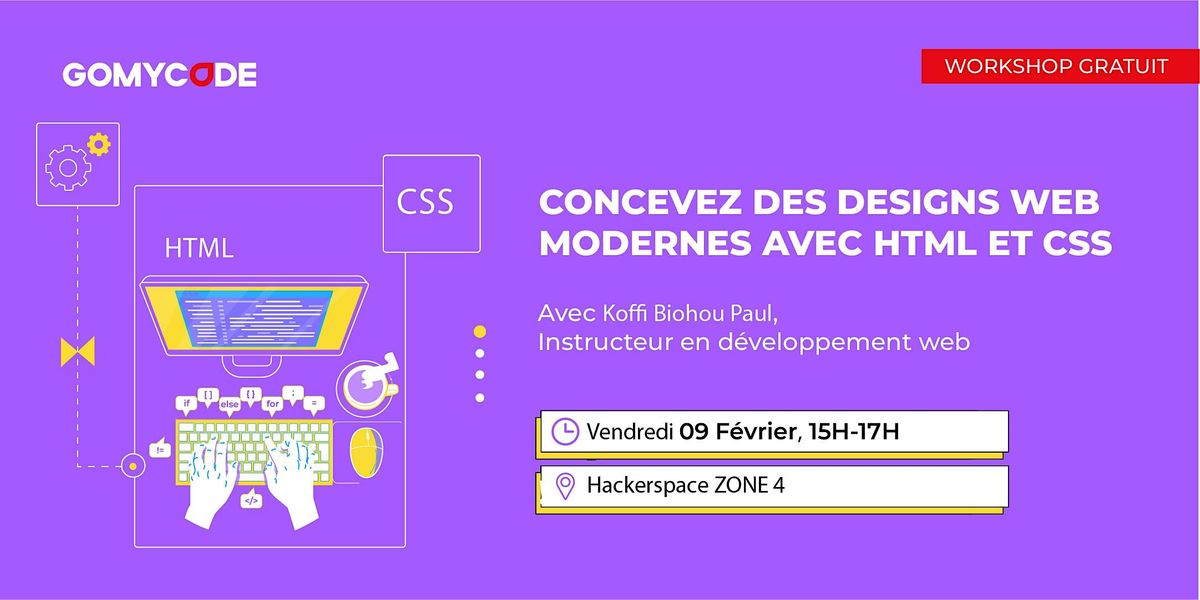 Formation Gratuite :CONCEVEZ DES DESIGNS WEB AVEC HTML ET CSS- ZONE4 ...