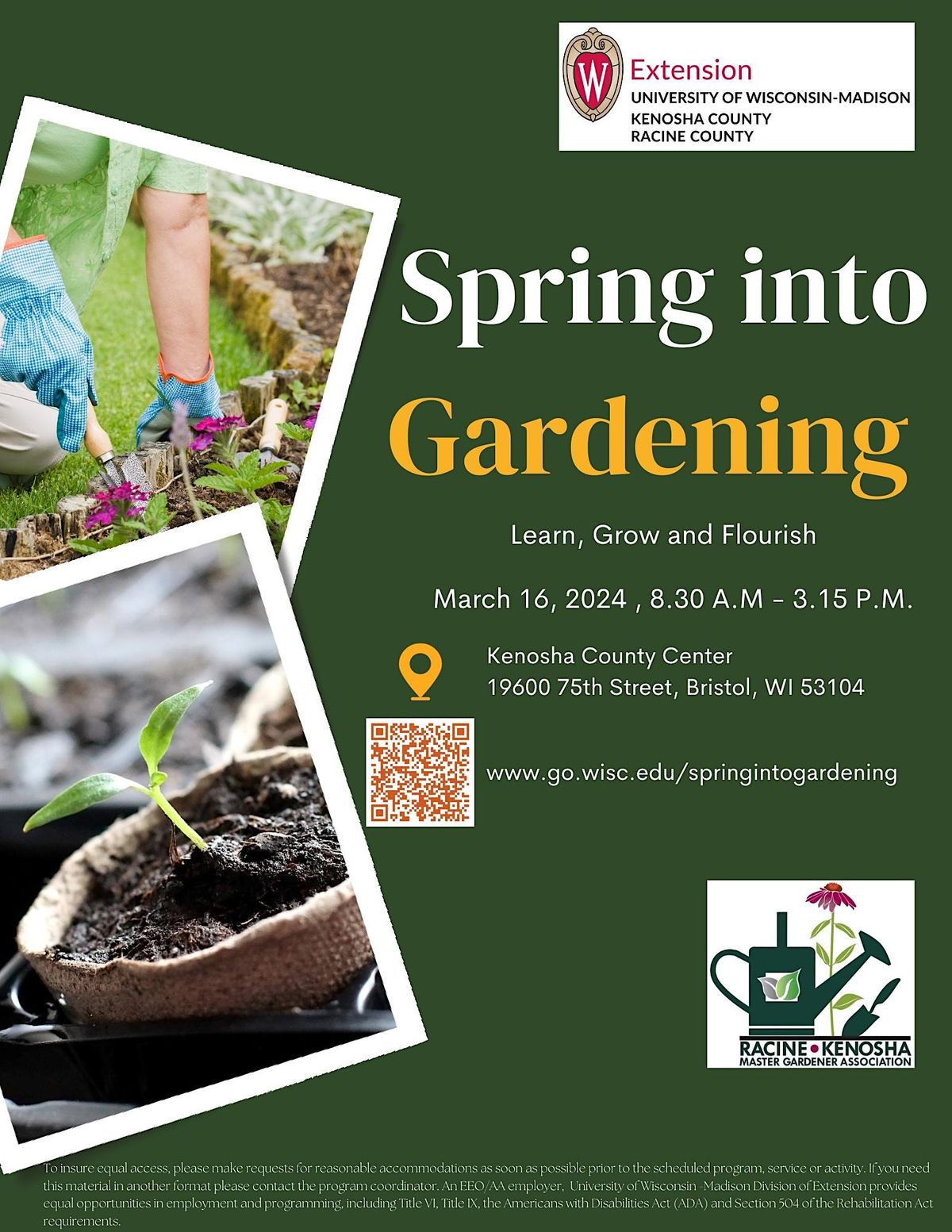 Spring into Gardening 2024, 19600 75th St, Bristol, 16 March 2024 Spring into Gardening 2024, 19600 75th St, Bristol, 16 March 2024