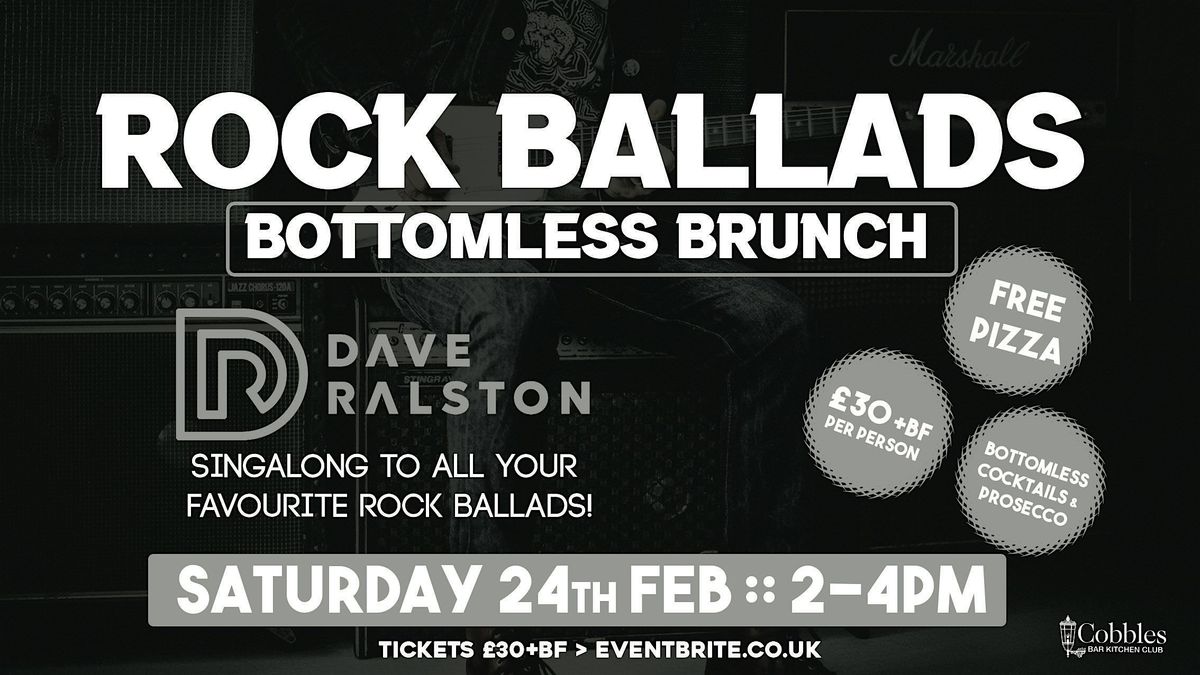 ROCKS BALLADS :: Saturday 24th February :: 2-4PM, Cobbles Bar, Newry ...