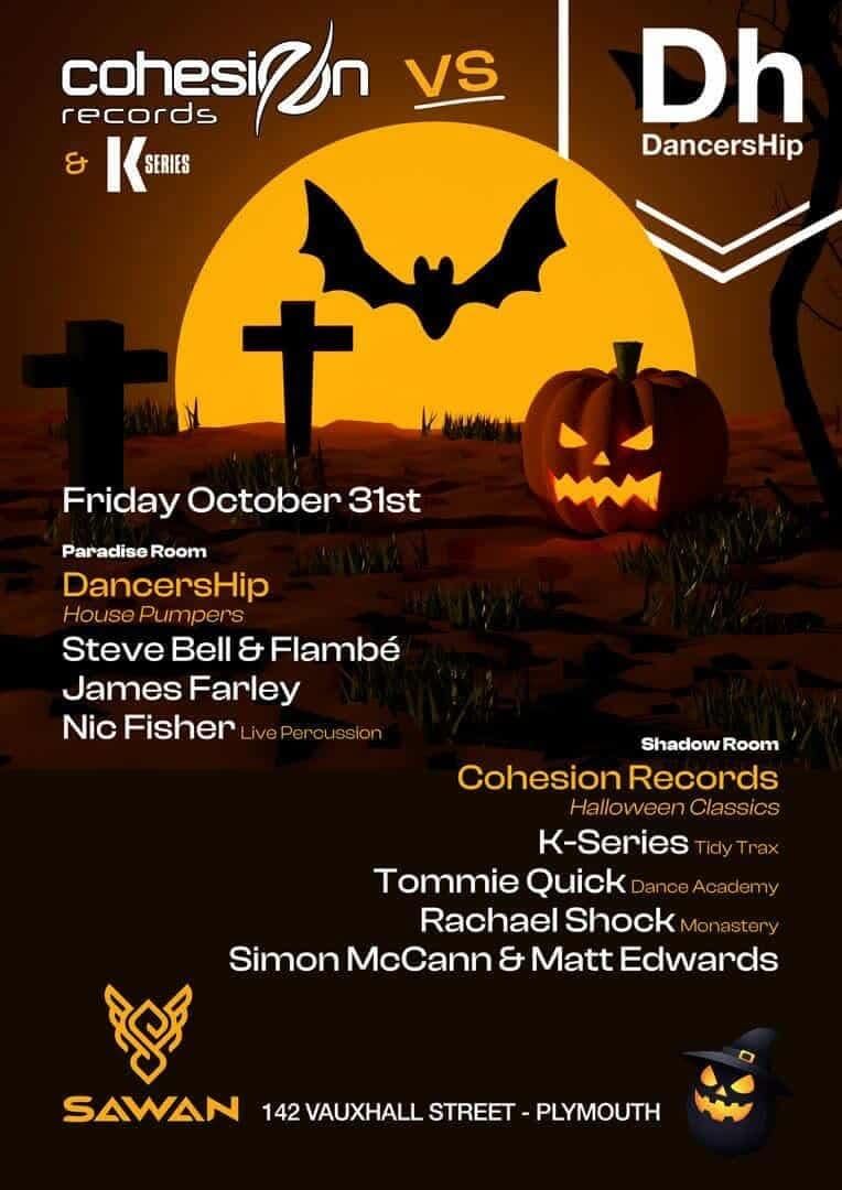 Cohesion Records VS DancersHip @ SAWAN, 31 October | Event in Plymouth | AllEvents