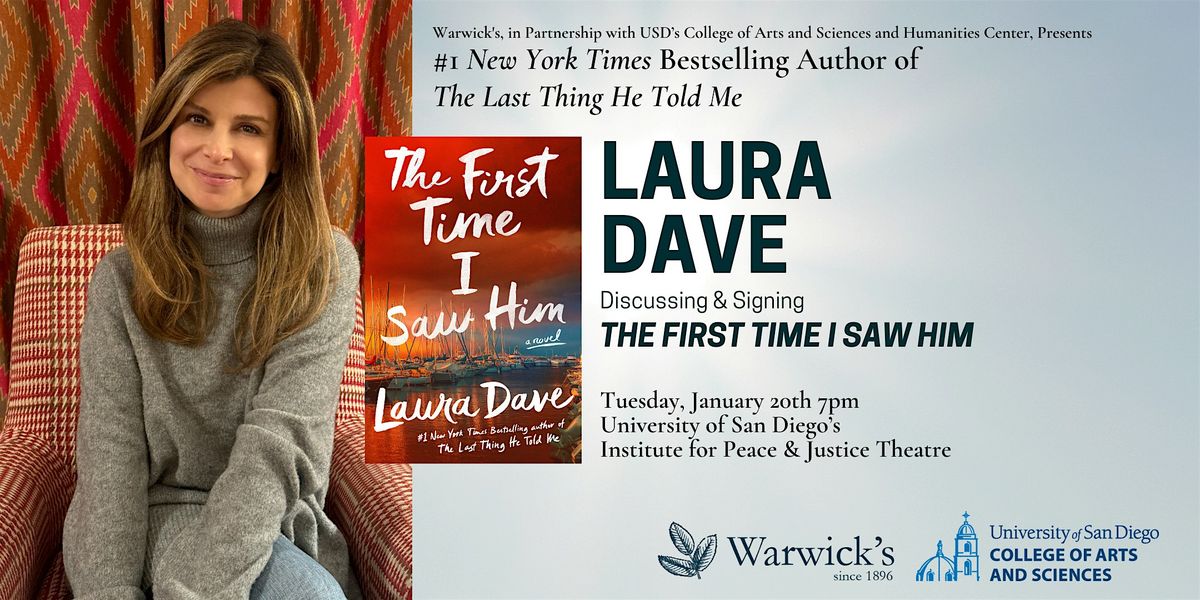 Laura Dave discussing THE FIRST TIME I SAW HIM, 20 January | Event in San Diego | AllEvents