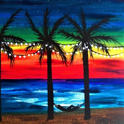 Mele Kalikimaka Paint Night At Coastal Kitchen Del Mar