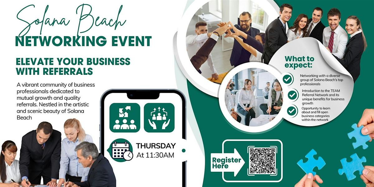 Solana Beach Networking Event: Elevate Your Business with Referrals | Event in Solana Beach | AllEvents