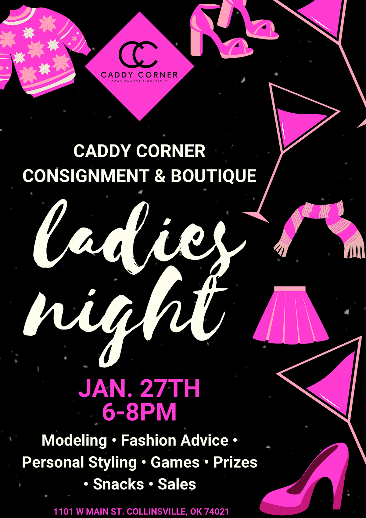 Ladies Night, Caddy Corner Consignment & Boutique, Collinsville