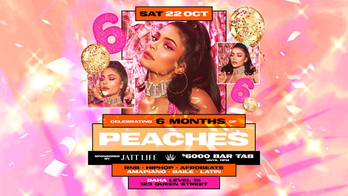 6 Months Of Peaches Club, DaHa, Melbourne, October 22 to October 23