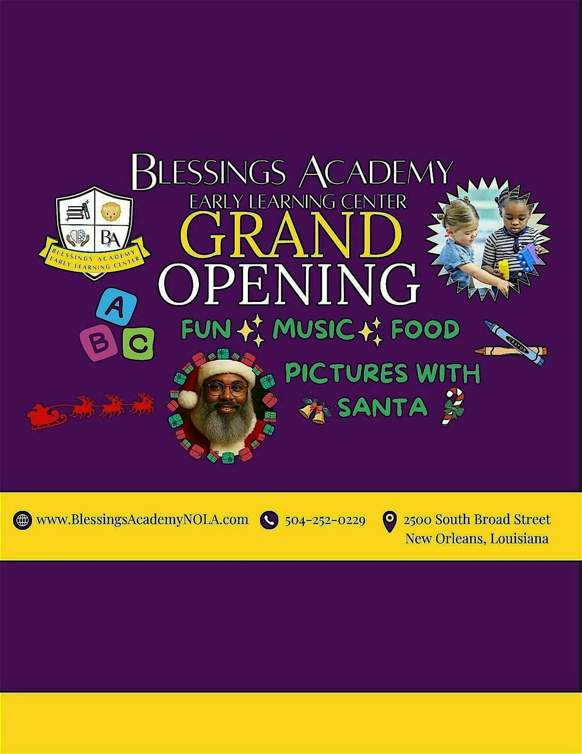 Blessings Academy Early Learning Center Grand Opening!, 13 December | Event in New Orleans | AllEvents