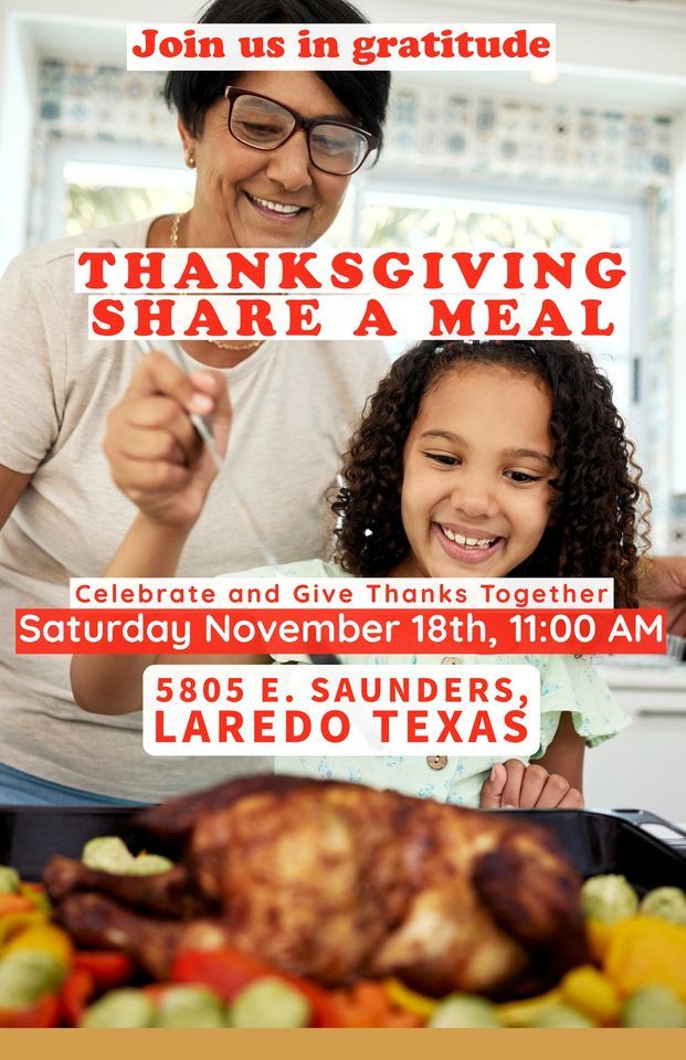 Thanksgiving Share a Meal Laredo 5805 E Saunders, 5805 E Saunders St