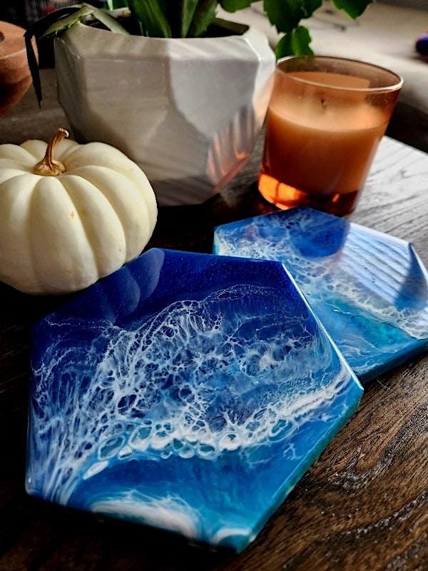 Resin Art Coaster Making Diskin Cider Diskin Bar Area