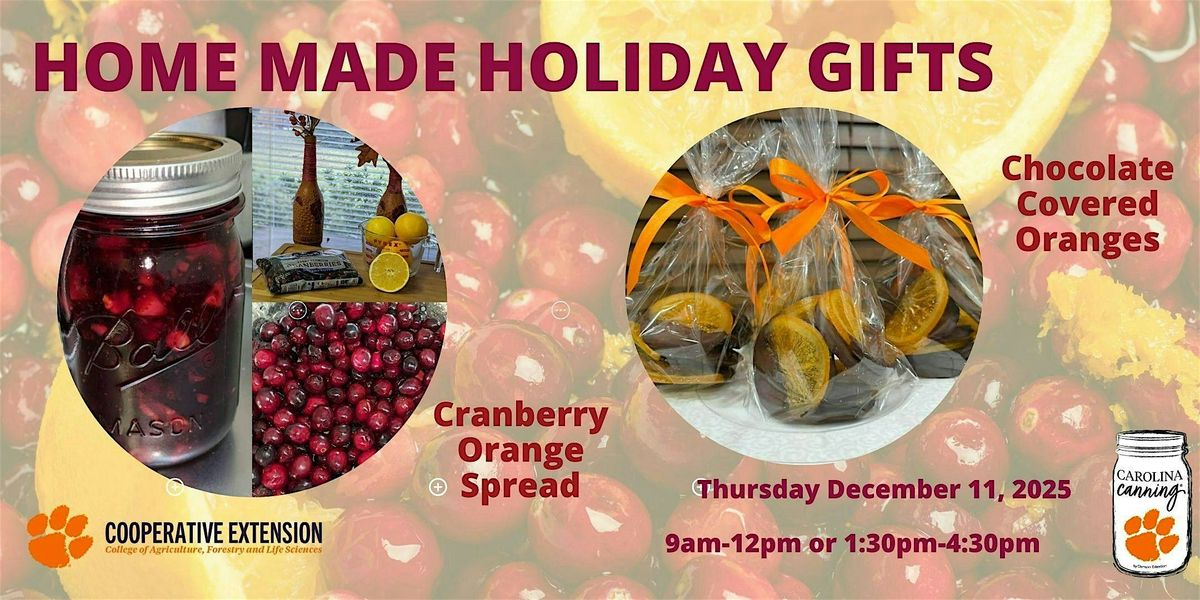 Georgetown: Home Made Holiday Gifts: 2 Session Options, 11 December | Event in Georgetown | AllEvents