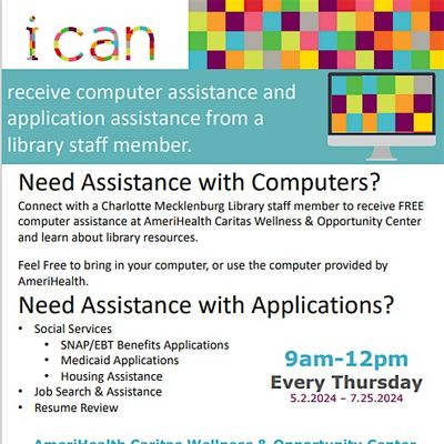 FREE Computer Lab Hours Presented by Charlotte Mecklenburg Library ...