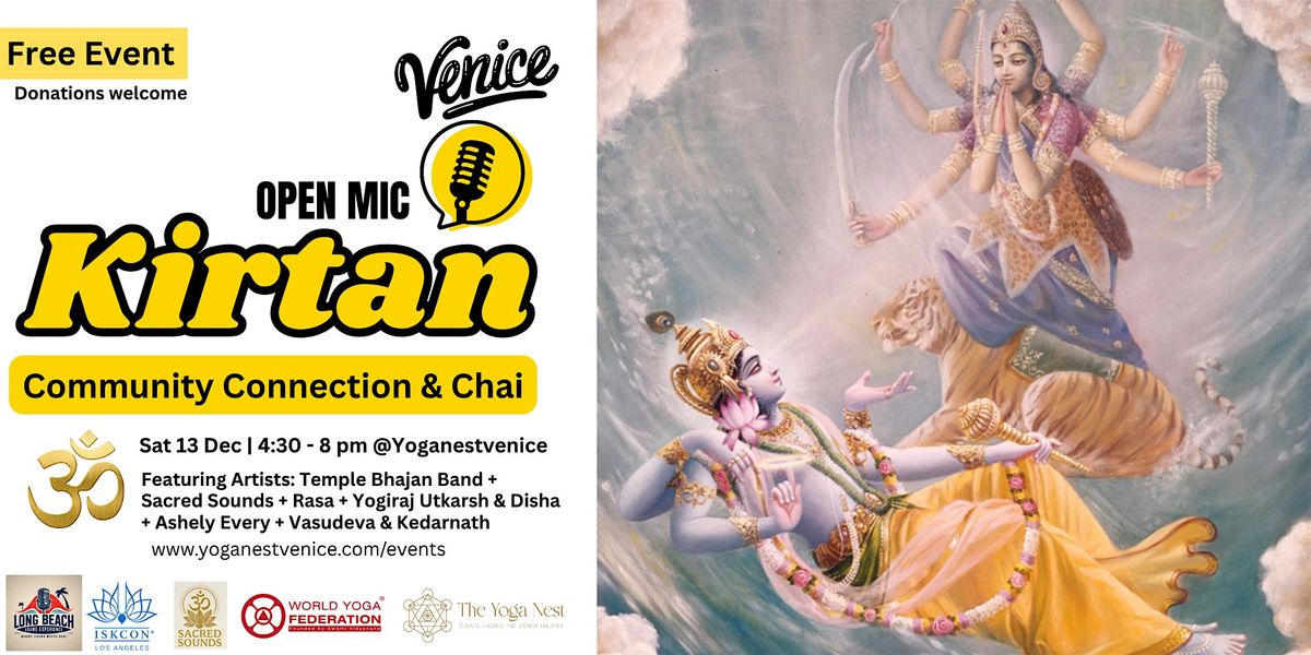 Kirtan + Open Mic, 13 December | Event in Marina del Rey | AllEvents