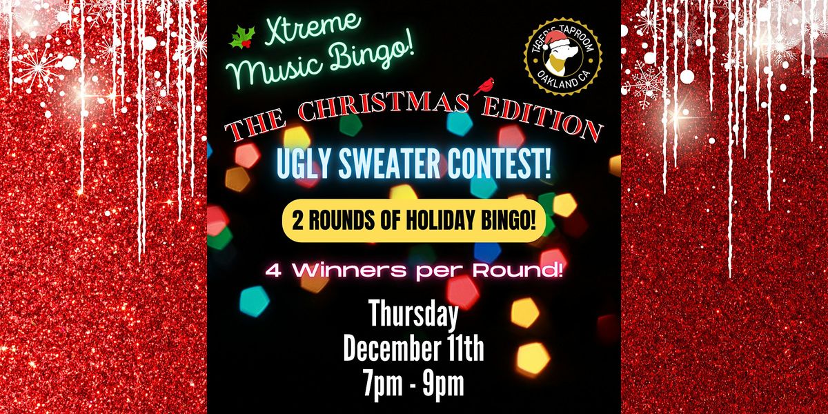 Christmas Music Bingo Night & Ugly Sweater Contest, 11 December | Event in Oakland | AllEvents