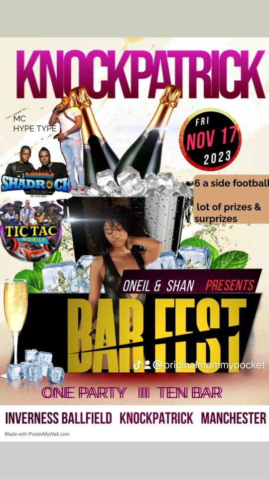 Knockpatrick Bar Fest, Knockpatrick Mandeville, November 17 2023