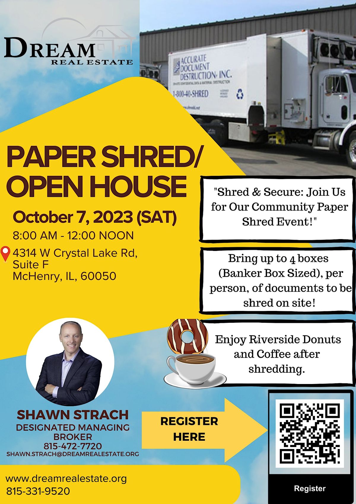 Paper Shred/Open House, 4314 W Crystal Lake Rd suite f, McHenry
