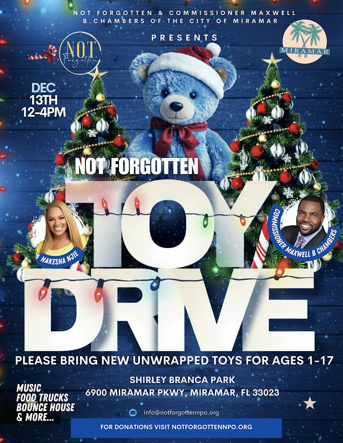 Not Forgotten Toy Drive, 13 December | Event in Miramar | AllEvents
