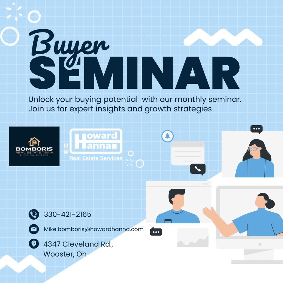 Homebuyer Seminar , 4347 Cleveland Rd., Wooster, Oh, January 18 2024